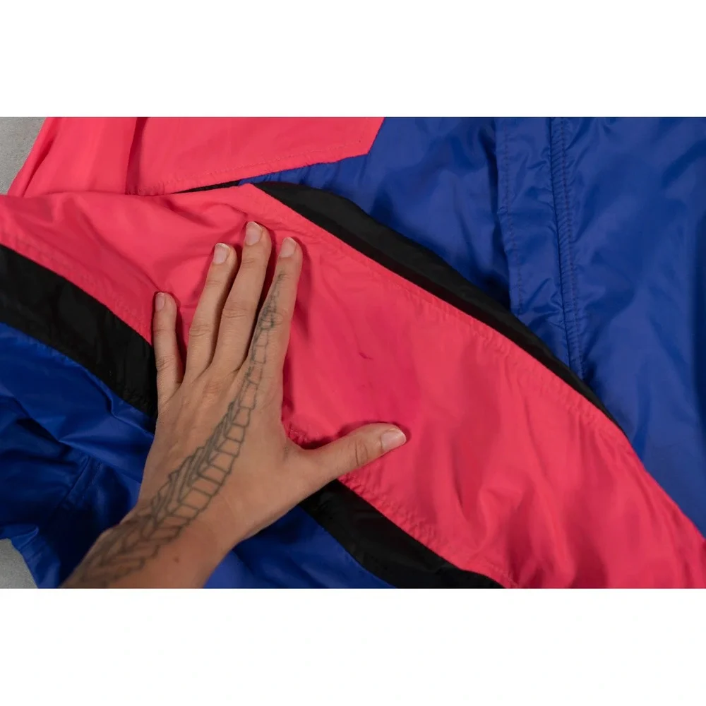 Vintage 90s The North Face Sidetracks Packable Jacket USA Made Colorblock